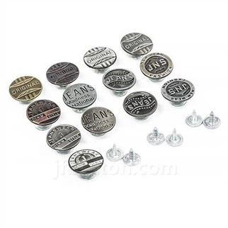 Buttons for Jeans Metal