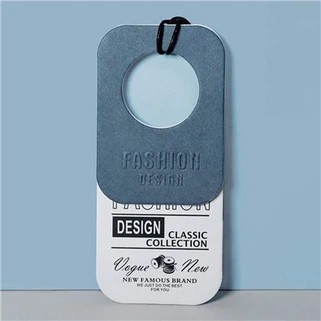 Cheap Custom Design Printing Name Logo Paper Garment Hangtag Labels Clothing Hang Tags