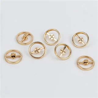 2021 Wholesale Custom Brass Zinc Alloy Button Embossed Suit Military Jacket Blazer Coat Custom Metal Buttons Gold Shank Buttons for Clothes