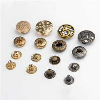 Manufacturer Custom Brass Alloy Metal Jeans Button Tack Buttons with Various Colors for Trousers Pants Garment Trims Clothing Accessories