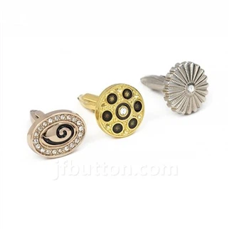 White Gold Cufflinks With Diamonds