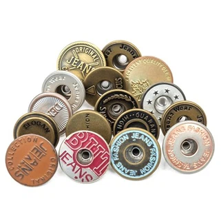 Antique Copper Jeans Button