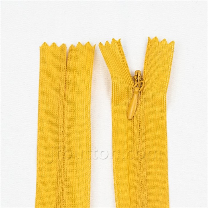 White Invisible Zipper