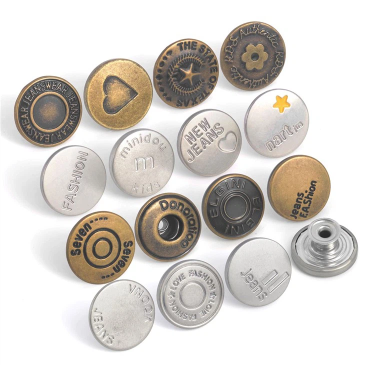 Metal Jean Buttons