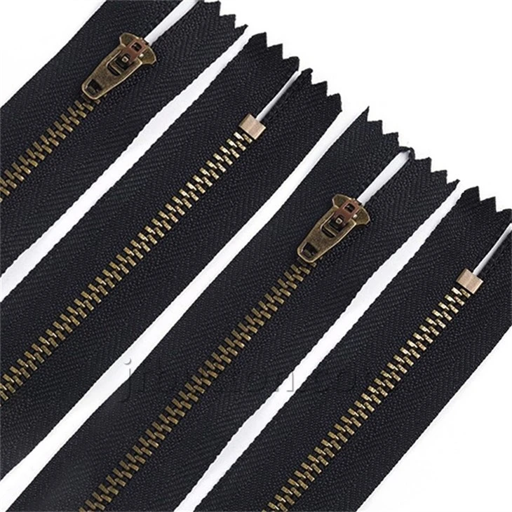Black And Gold Zipper