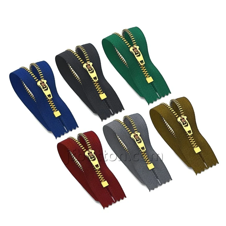 5 inch metal jacket zipper