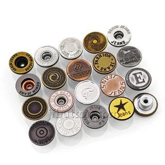 Brass Jeans Buttons