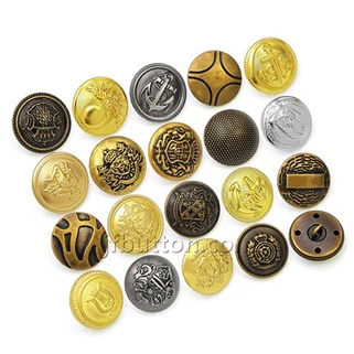 Brass Sew Shank Button For Uniform