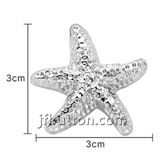 Decorative Metal Starfish Shank Buttons