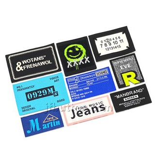 Folded Woven Clothing Tags Labels