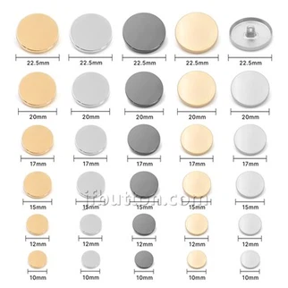 Round Flat Shank Button For Denim