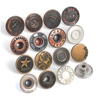 Zinc Alloy Jean Jacket Buttons