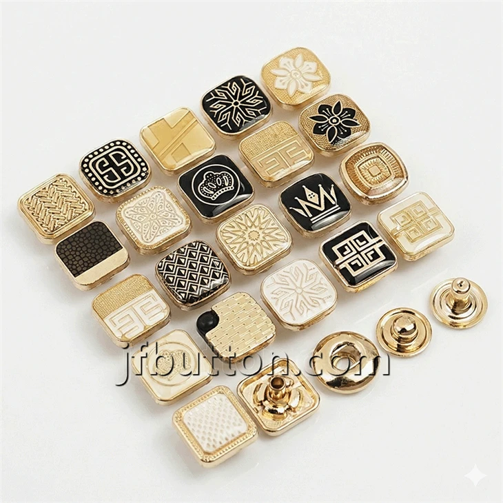 African Thobe Gold Snap Buttons