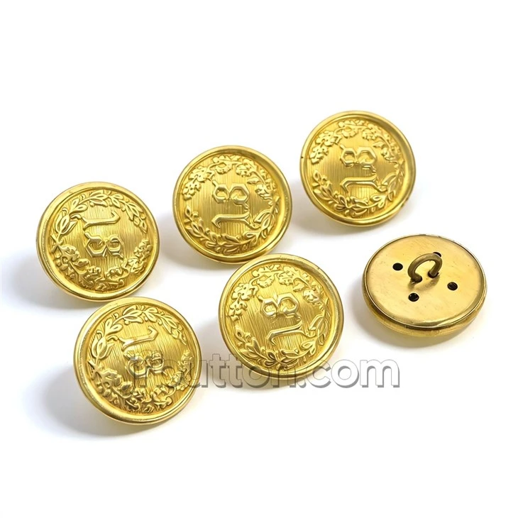 Antique Brass Military Shank Buttons factory
