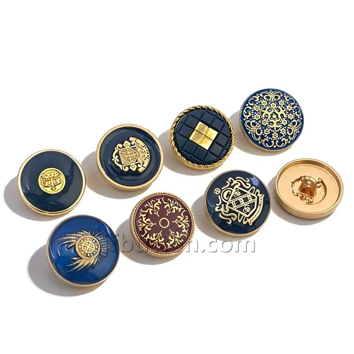 Brass Blazer Shank Buttons For Uniform factory
