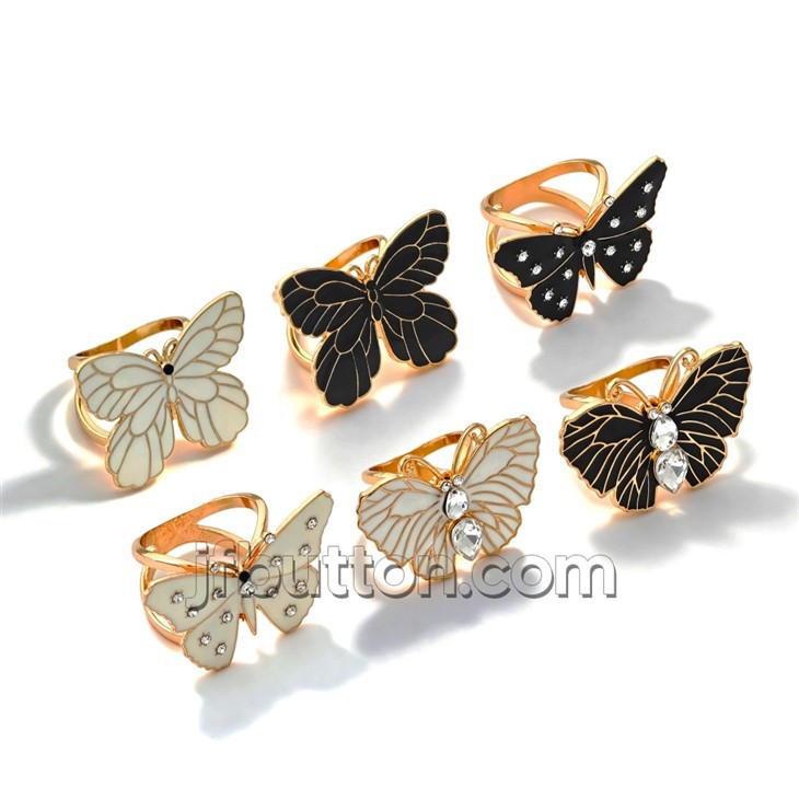 Butterfly Double Scarf Ring suppliers