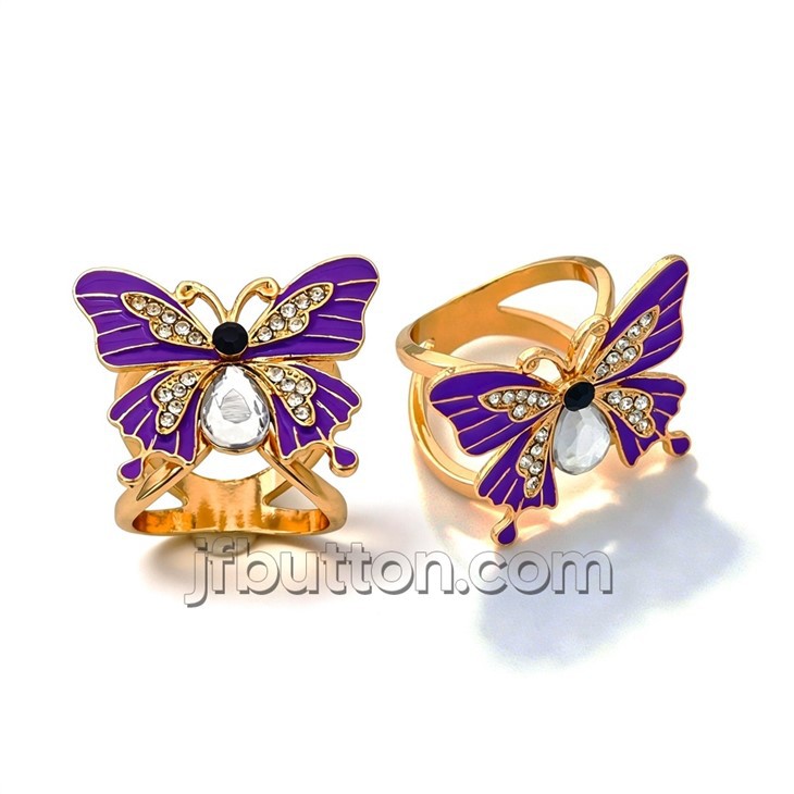 Butterfly Double Scarf Ring high quality