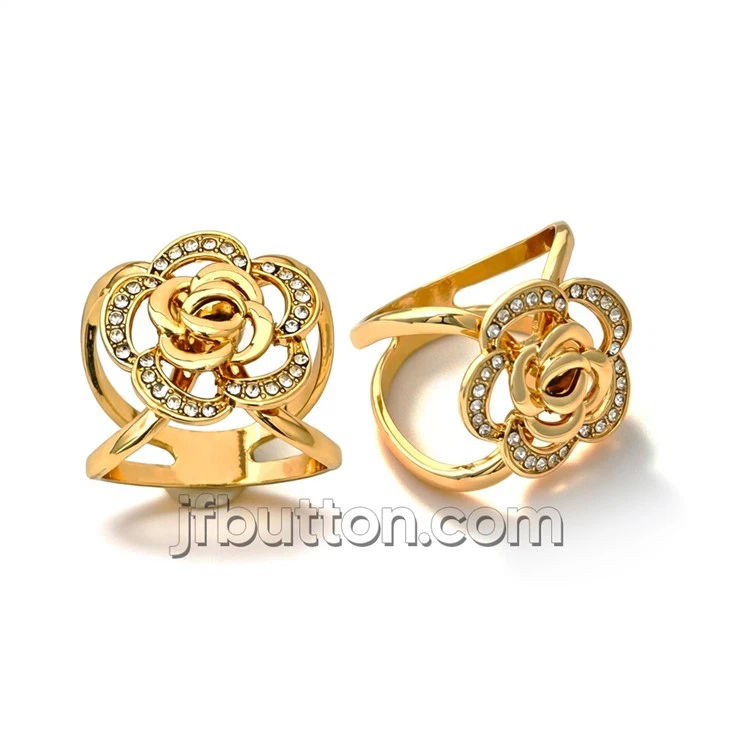 Crystal Flower Scarf Ring best