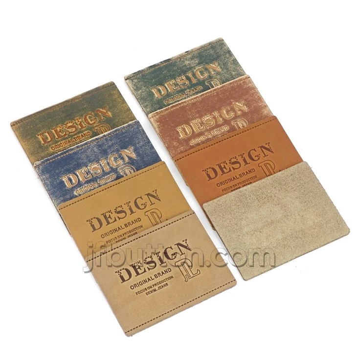 Custom Beanie Genuine Leather Patches factory