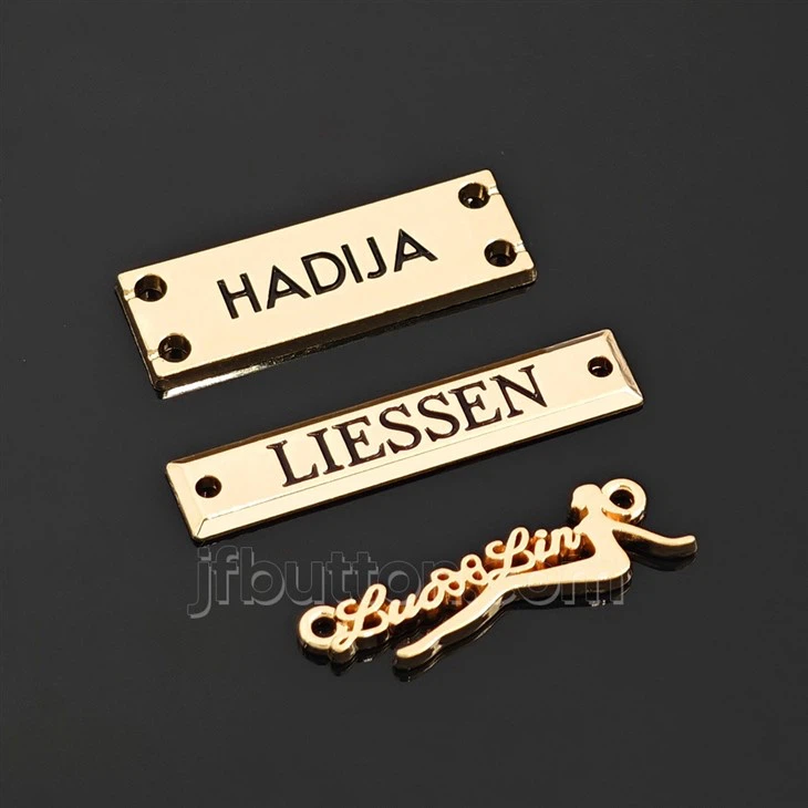 Custom Stamped Metal Tags For Bag