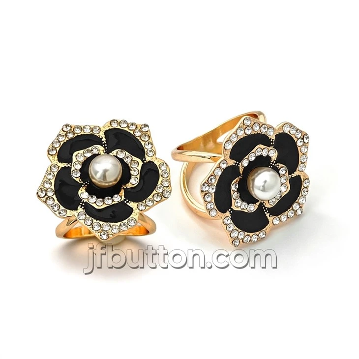 Enamel Black Scarf Ring best