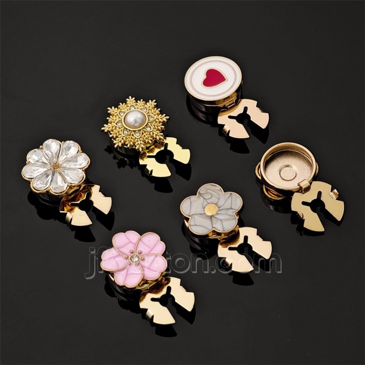Flower Button Clip For Blouses factory