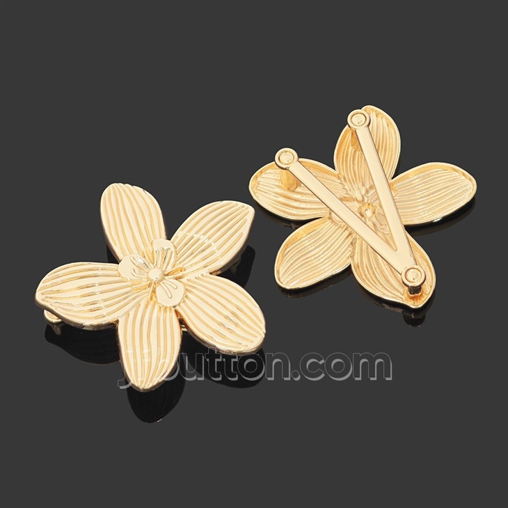 Flower Metal Buckle For Clothing factory