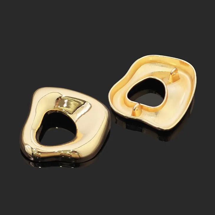 Gold Irregular Double Shank Button best