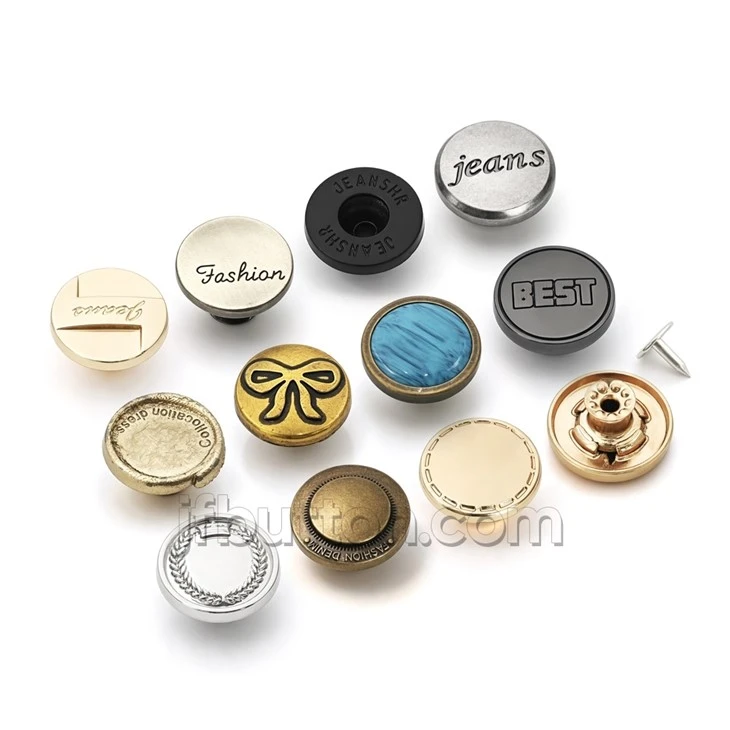 Gunmetal Denim Metal Buttons suppliers
