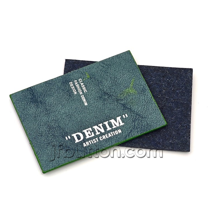 Jeans Leather Back Patches factory