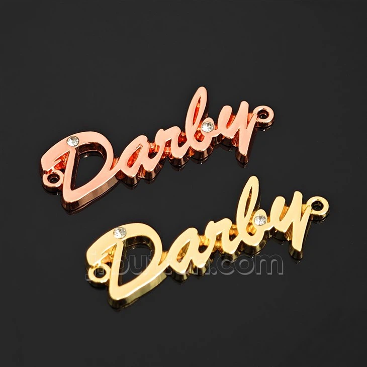 Laser Engraved Metal Tags For Bag