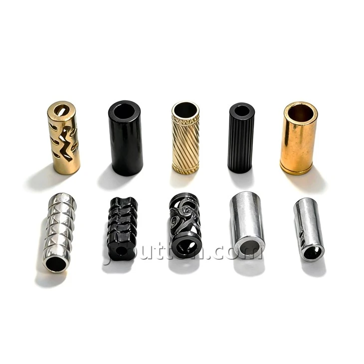 Leather Metal Cord End Caps factory