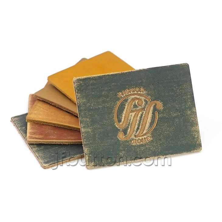 Leather Waistband Labels For Jeans high quality