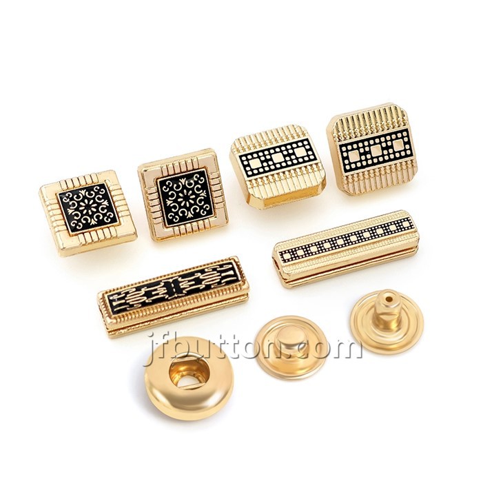 Matte Gold Press Buttons For Thobe high quality