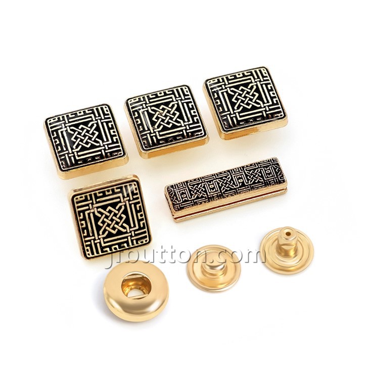 Matte Gold Press Buttons For Thobe suppliers