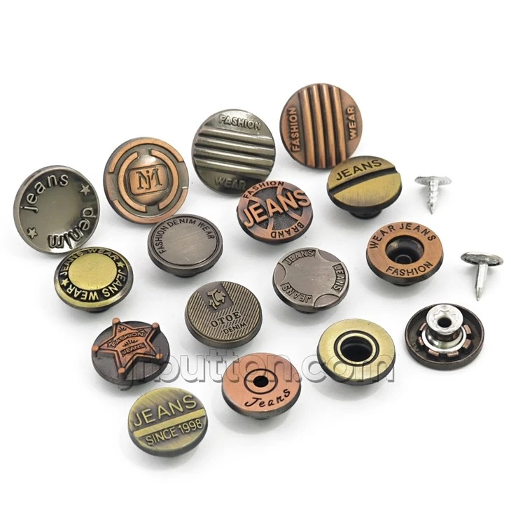 Metal Swivel Jeans Buttons factory