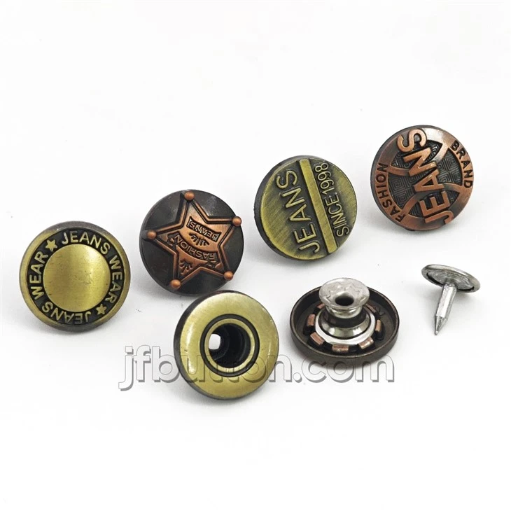 Metal Swivel Jeans Buttons high quality