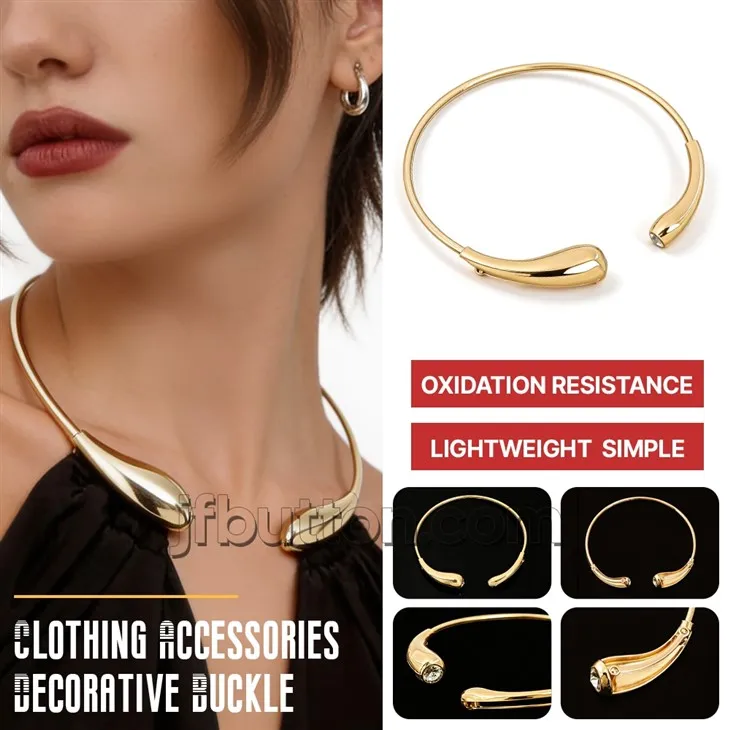 Minimalist Metal Cuff Necklace suppliers