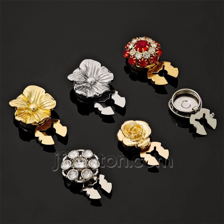 Removable Button Clip For Women Shirt factory