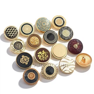 3D Relief Metal Shank Buttons For Uniform