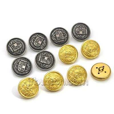 Antique Brass Military Shank Buttons