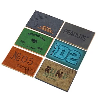 Bag Leather Logo Patches