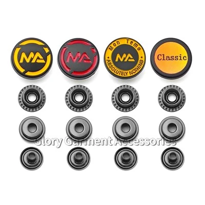 Black Metal Snap Buttons