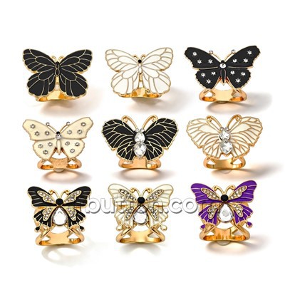 Butterfly Double Scarf Ring