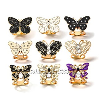 Butterfly Double Scarf Ring