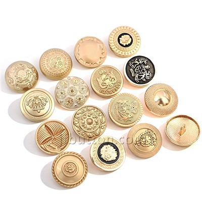 Crest Metal Shank Buttons