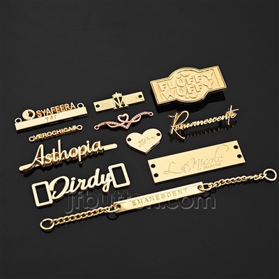 Engraved Metal Labels For Handbag