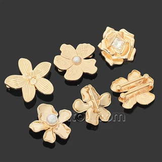 Flower Metal Buckle For Clothing
