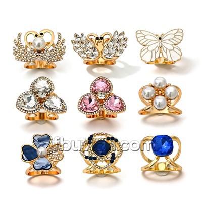 Gold Plated Scarf Ring Accessories