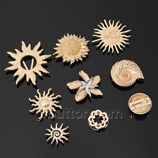 Swimwear Sun-shape Connector Buckle